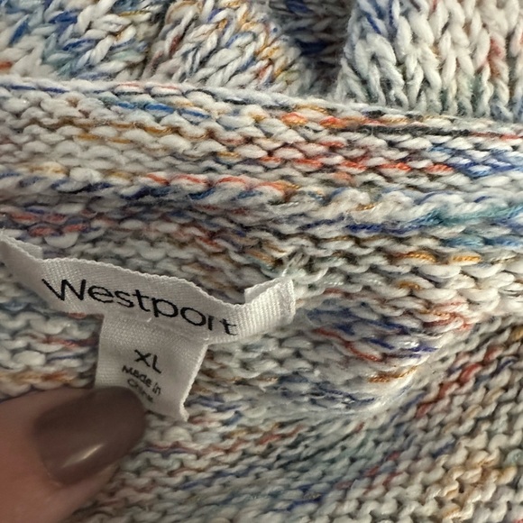 Westport Multicolor Knit Sweater Women's Size XL - Picture 3 of 4
